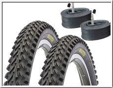 Conti Schläuche 2 x Kenda K1153 Fahrrad Reifen MTB Decken 26x1.95 oder 26x2.10 
