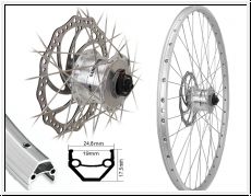 Nabendynamo Shimano DH-3D32 6-Loch Bike-Parts 26″ Vorderrad Exal ZX 19 