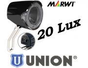 Union LED-Scheinwerfer UN-4255 20 LUX mit Schalter fr Naben-Dynamo