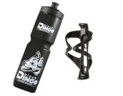 Set Black Dingo Trinkflasche 1 L schwarz mit BDCP Flaschenhalter schwarz