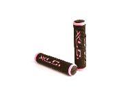 XLC Griffe Bar Grips Dual Colour schwarz/pink, 125 mm