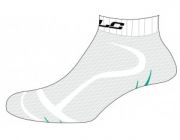 XLC Rennrad Footie Socke CS-S0 wei/grn Gr. 47 - 49