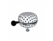 Basil Ding-Dong Glocke Polka Dot white/black dots,  80mm