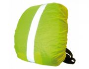 Wowow Rucksackhülle gelb- reflektierende Streifen mit Tasche